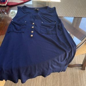 Navy blue White House black market shirt